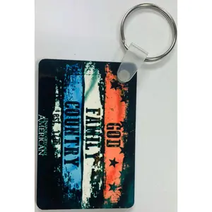 God Family Country Key Chain