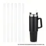 Extra Long Reusable Straw, Plastic Reusable Straw, 6 Counts/set Replacement Straw for 40oz/30oz Cup, Sports Bottle Straw, Tumbler Straws, Drinking Straws, Sports & Outdoor Accessories