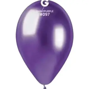 Gemar USA Shiny Purple Balloon GB120-097 13" Round 25 Balloons per Package for Festive Decor Perfect for Events