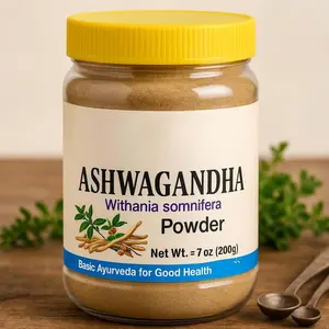 Ashwagandha Root Powder | Withania Somnifera Herbal Powder for Smoothies, Tonics & Recipes | Natural Ayurvedic Ingredient | No Fillers, No Additives | 7.05 Oz (200g)