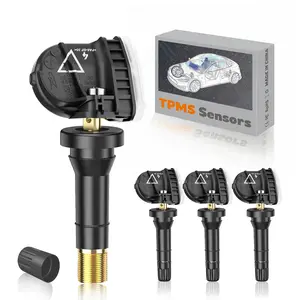 TPMS GM Pre-Programmed 433MHz Tire Pressure Monitoring Sensor Compatible with GMC Acadia(16-23)|Yukon(20-25)/Cadillac Escalade(21-25)|XT5(17-25)|XT4(19-23)/OE#13598773(Set of 4)