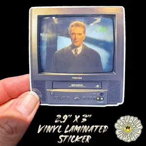 Robert Stack - Unsolved Mysteries - 2.9x3" Vinyl Laminated Sticker - HUMAN MADE