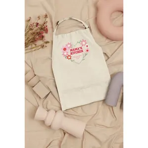 Heart Customized Apron - Customizable Design with Heart Shape, Ideal for Cooking and Baking