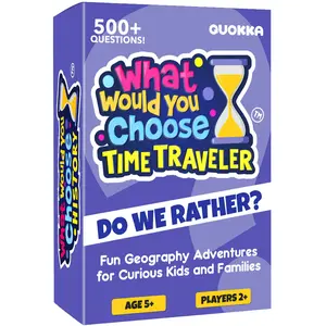 QUOKKA "What Would You Choose?" Educational History Quiz Question Game for Kids Ages 6+ & 8-12, Card Game with Cardboard Cards - Pick Your Answer