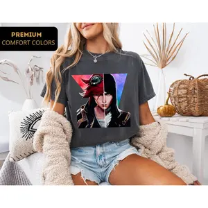 Caitvi Shirt Vi Inspired Tee Caitlyn Unisex Shirt Unique Arcane Shirt Champion Special Shirt Graphic Caitlyn Vi Tee Trend Tshirt Fan T shirt