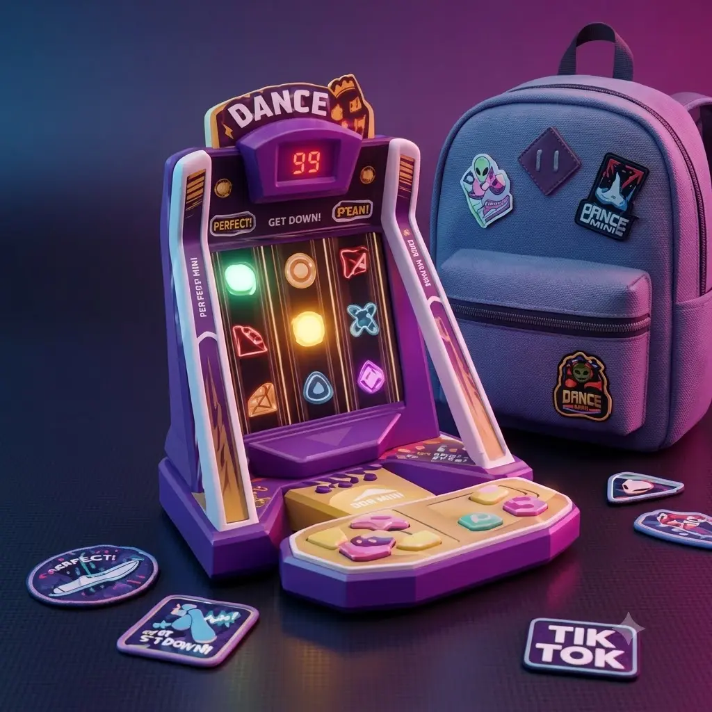 Ultimate Desk Party Machine, Mini Finger Dance Game Music Arcade Toy, Aesthetic Office Desk Accessories & Cool Stress Relief Gifts
