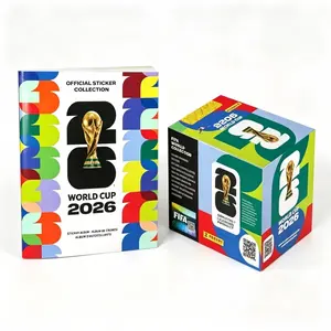 2026 Soccer Sticker Album Set,Collector Archive (Paperback collection album + 25 sticker packs)