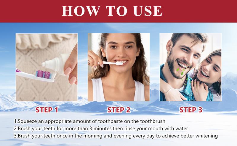 3PCS Double Mint Toothpaste, Specialized in Halitosis, Bright White Teeth, 5-Layer Defense System, 100g