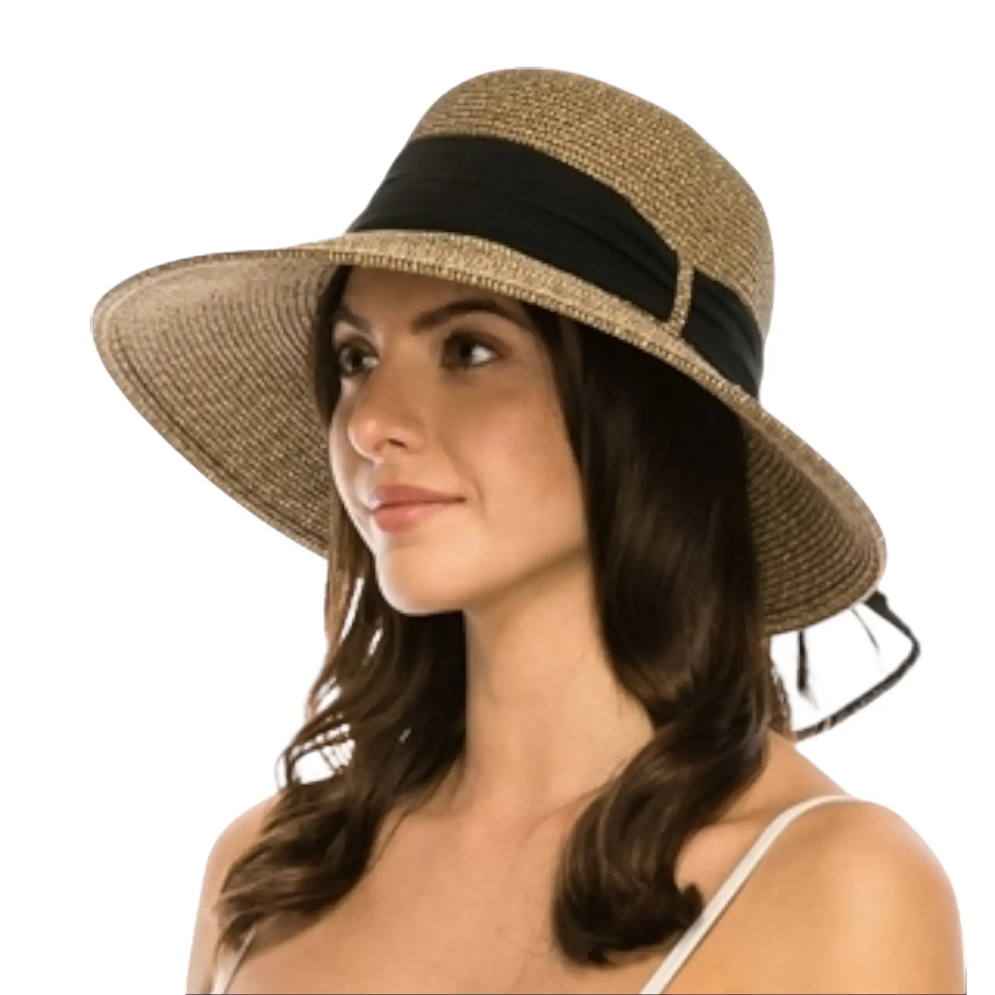 Lampshade Sun Hat with Sash – Classic UPF 50+ Protection | SOLOVE
