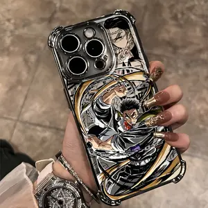 New Luxurious Anime D-Demons Slayers Water Column Goto Yuyuko Phone Case - Compatible with iPhone 16, 15, 14, 13, 12, 11 Pro Max, X, XR, XS Max, 8, 7 Plus | Shockproof Transparent Soft Back Cover, Vintage Phone Case, Mobile Accessory, Cartoon Design, Uv P