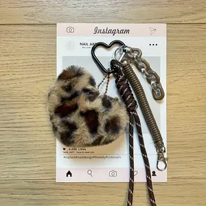 Cute Romantic Bag Decorations - 1pc Plush Heart Keychain Compatible for Women, Plush Ball Charm - Valentine's Day Gift, Soft Key Ring Accessory for Handbags, Purses, Backpacks