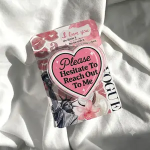 Sarcastic Pink Heart Phone Grip, Acrylic Phone Stand Holder, Please Hesitate To Reach Out To Me Design, Funny Gift for Her, Coworkers and Best Friends