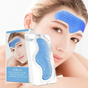 1 box of hyaluronic acid forehead patch, moisturize forehead skin, fade wrinkles, collagen mask, daily facial care products