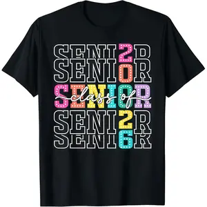 Class of 2026 Senior 2026 Graduation Student Men Women Kids T-Shirt Sweatshirt TOP