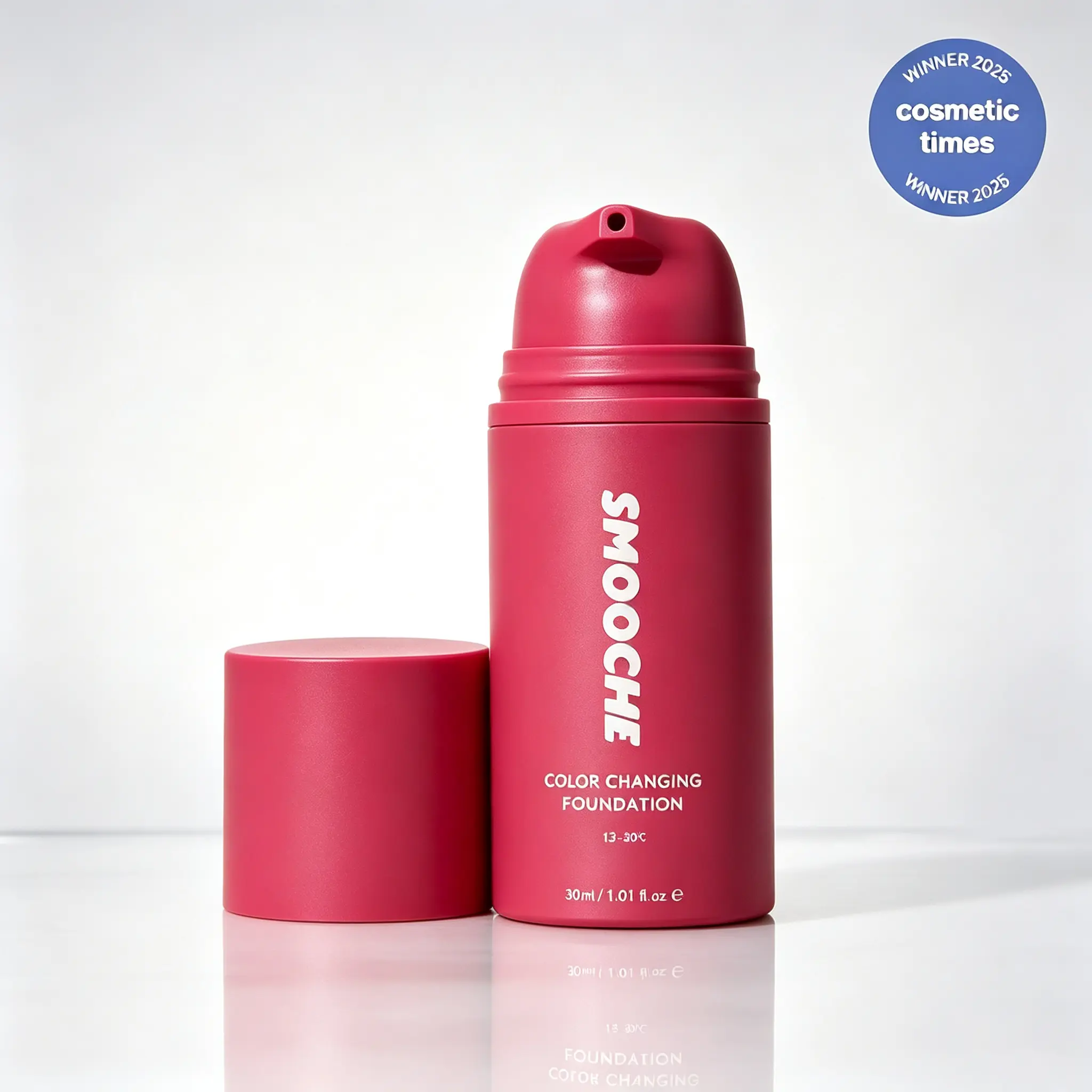Smooche Tone-Adaptive Color Changing Vegan Liquid Foundation - SPF Daily Base Makeup, 24H All-Day Wear Gentle Formula