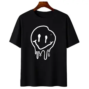 Melting Smile Emoji Tee – Cool Smiling Face Design for Casual Wear