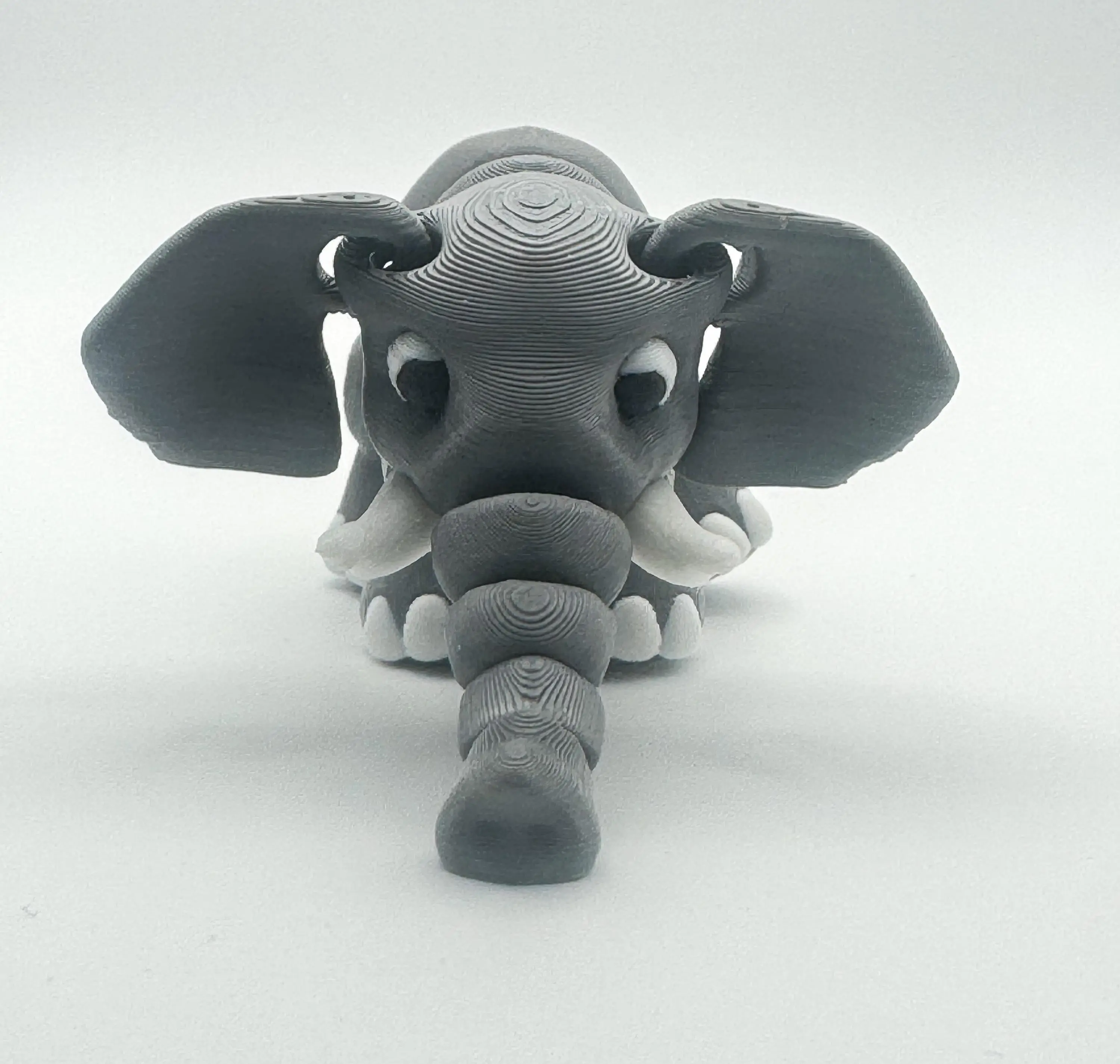 Articulated Elephant Fidget - 3D Printed Flexi Safari Animal - Elephant Gift - Desk Fidget - Ages 14+