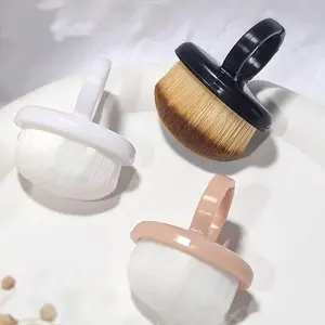 1Pc  Soft Bristled Nail Dust Brush, Non Scented Ring Design, Used For Pre Nail Cleaning And Detailing, Nail Brush, Nail Art Tool, DIY Manicure, Nail Care