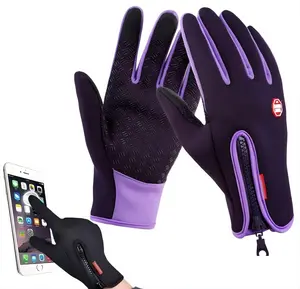 Winter Gloves(L) Women Men Cold Weather Touch Screen 3-Layers Liner Glove for Running, Cycling, Biking, Hiking, Driving