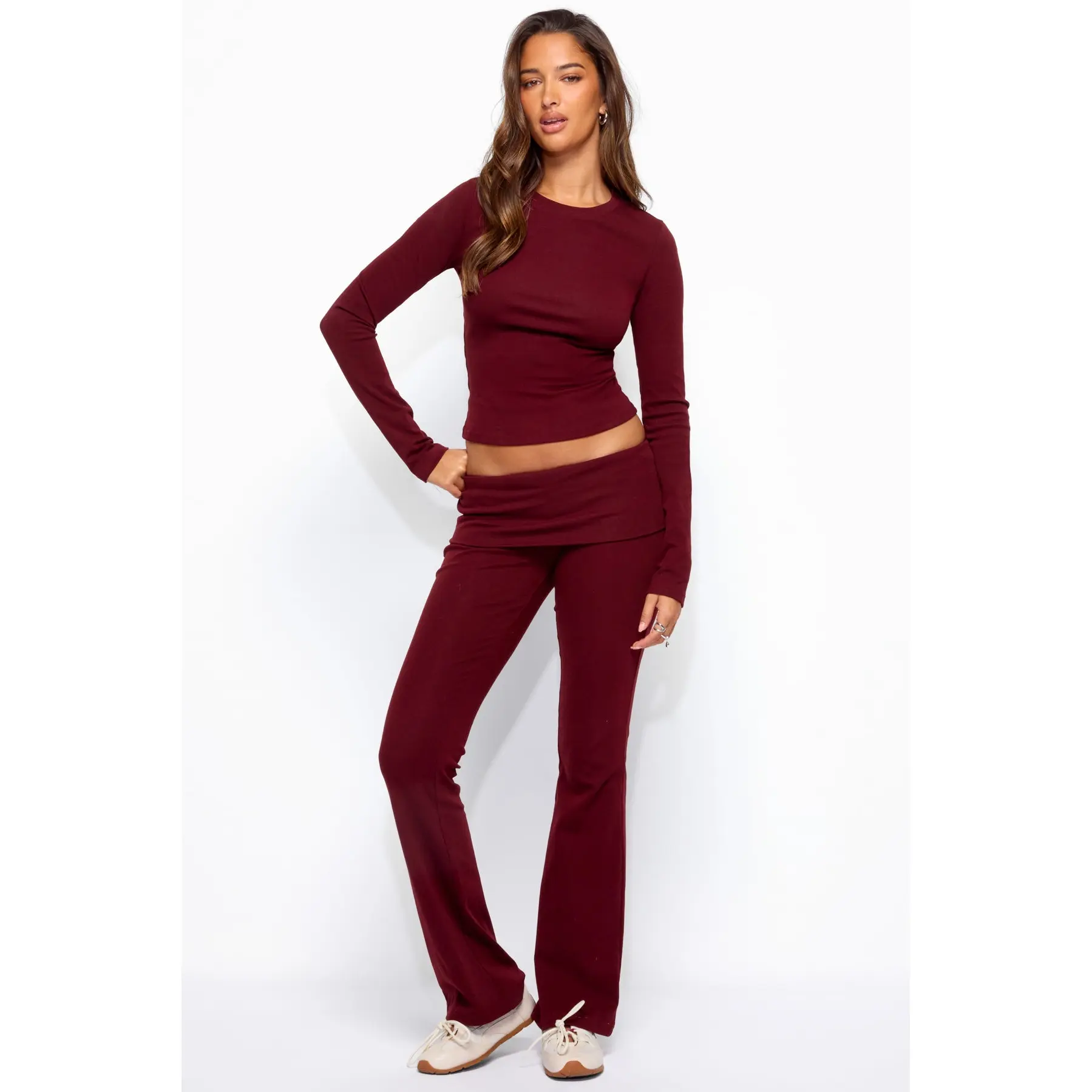 Ivanne Foldover Flared Pants