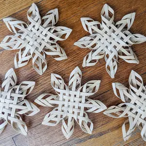 Scandinavian Mini Snowflakes Kit : Set of 5 (6" Stars)