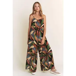 Leafy Wide Leg Jumpsuit Leafy Wide Leg Jumpsuit
