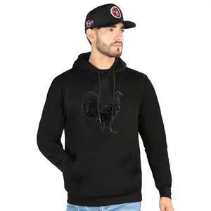 FERRETI HATS Cotton Hoodie Gallo with Iconic Rooster Design