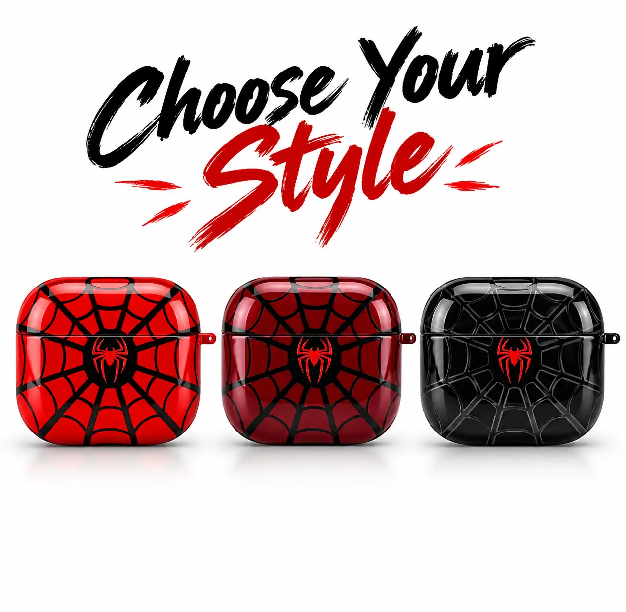 Cute Web Pattern Airpods Case | Colorful Comic Style Earbuds Cover for Airpods Gen 1,2,3,4 & Pro 1,2,3