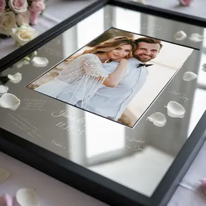 Wedding Signature Frame, Photo frame, Signature Mat, Guest Book Alternative, Guest Signature, Wedding Frame, Signing