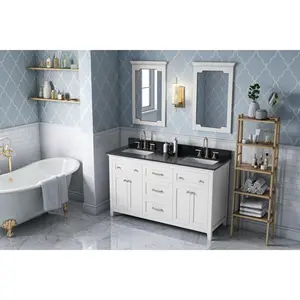 Hardware Resources Jeffrey Alexander Chatham 60" White Freestanding Vanity
