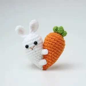 1 Handmade Crocheted "Love Hug" Positive Energy Doll — Knitted Gift for Couples, Featuring Positive Expressions — Ideal for Valentine's Day, Christmas, Mother's Day, Easter, Birthdays, and Other Holidays
