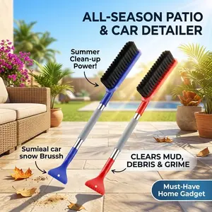 Summer Deep Cleaning Essential, Multi-Function Detachable Long Handle Scrubber, Ideal for Yard, Car, Home, Time-Saving, Tk Bestseller