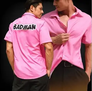 Vegeta Badman Shirt Pink Dragon Ball Z Button Up Hawaiian Shirt#HawaiianShirt #GraphicTee #PinkFashion #CasualWear #StreetwearStyle #CuteOutfit #TrendyTee #VacationVibes