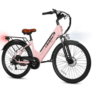 DXH 1500W Peak Motor Electric Bike for Adults 26" 7-Speed 15Ah Removable Battery 85Miles Range 28MPH Commute Beach Snow Ebike