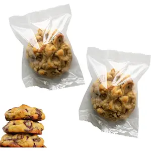 Cookie Bags - 100 Pack Frosted Matte & Clear Heat-Sealable  Bags (4.3x5.9 & 5x7 in) | GK Sweet Shop Packaging for Cookies, Candy & Snacks (Clear, 5in x7)