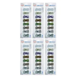 Elizabeth Ward Bead Storage Solutions 8 Piece Craft Storage Containers (6 Pack)