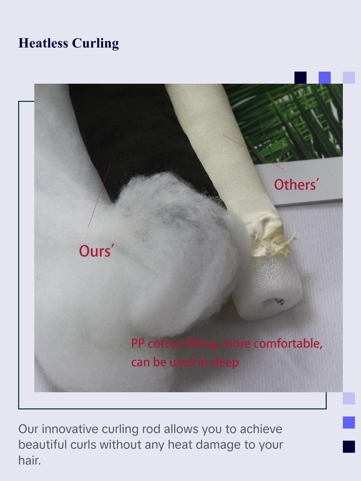 100% Mulberry Silk Heatless Curling Headband and Scrunchie Set