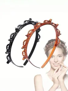 2-Piece Set Multifunctional Novel Hair Ties, Fashionable Women's Hair Accessories, Minimalist Headbands, Trendy Hair Ties, Simple Daily Headwear