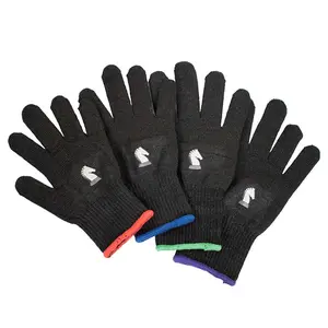 Classic Equine Barn Gloves Insulated for Riding Chores or Roping in Cold Temperatures Machine Washable Black with Colorful Cuffs