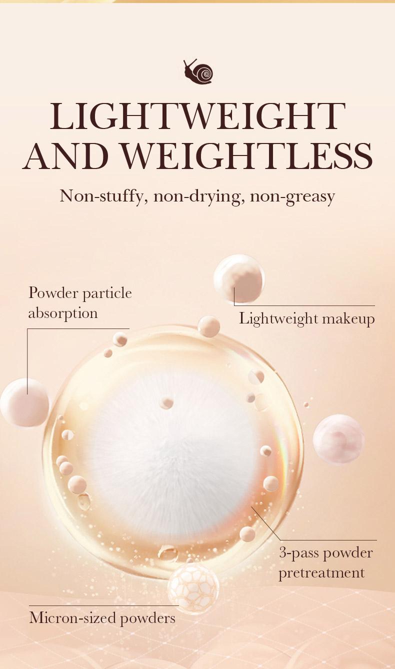 High-coverage waterproof snail BB cream - matte finish, long-lasting moisturizing and oil control, creates a natural makeup look, refreshing and non-greasy, perfect for makeup beginners, a great gift for Mother's Day