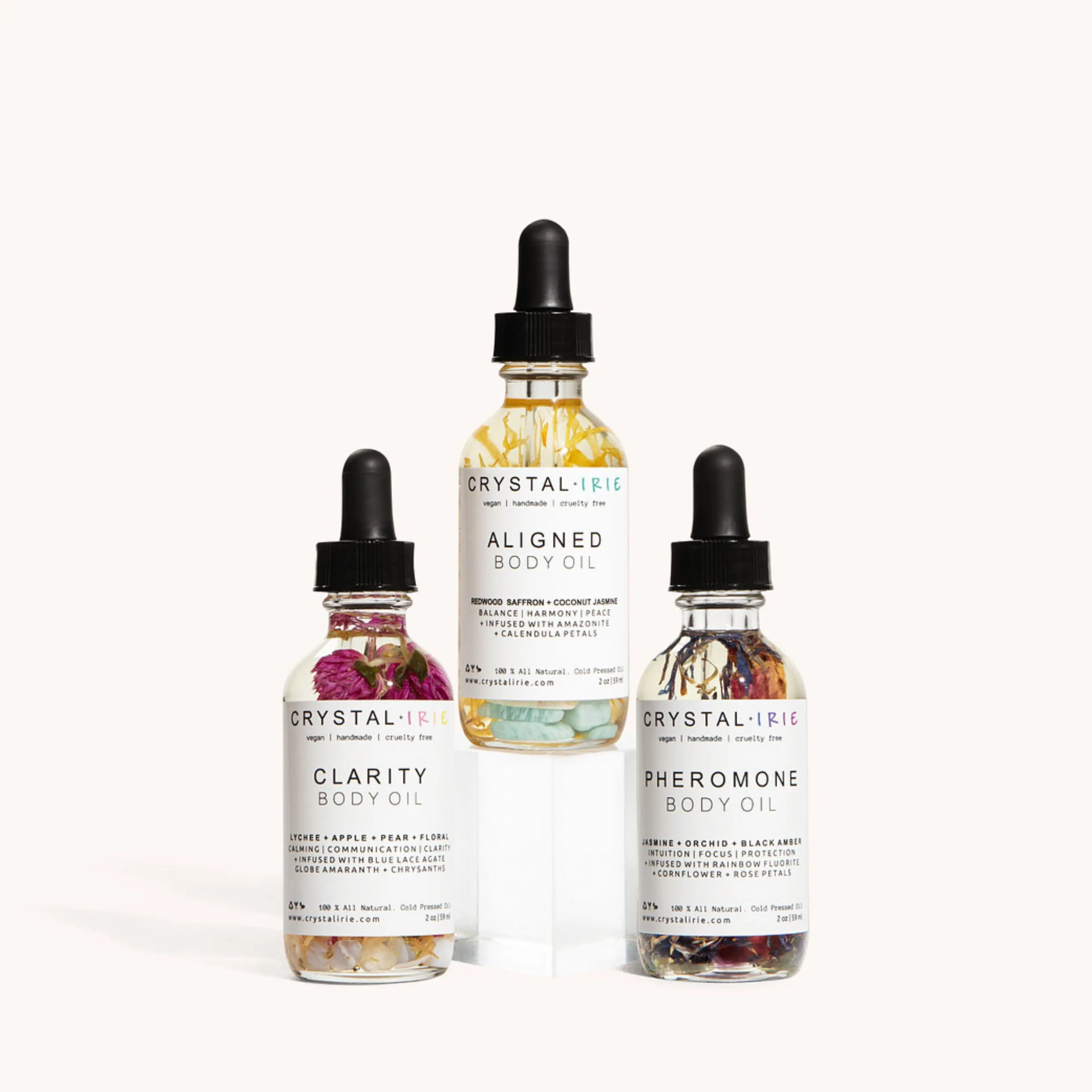 Crystal Irie Intention Mini Body oil Trio- Body Oil - Skincare