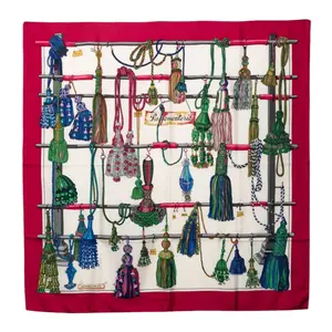 Pre-owned HERMÈS Silk Small Leather Goods Hermes Pasementerie Scarf