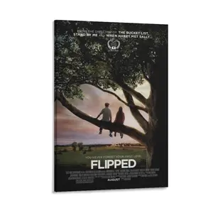 Flipped Movie Posters Canvas Poster Bedroom Decor Sports Landscape Office Room Decor Gift Frames Ornaments Wall Artistic Photo Decoration
