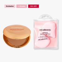 3 Medium Warm Pressed Powder + 2-Pack Mini Puffs
