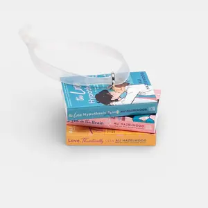 Ali Hazelwood Series Mini Book Stack Ornament