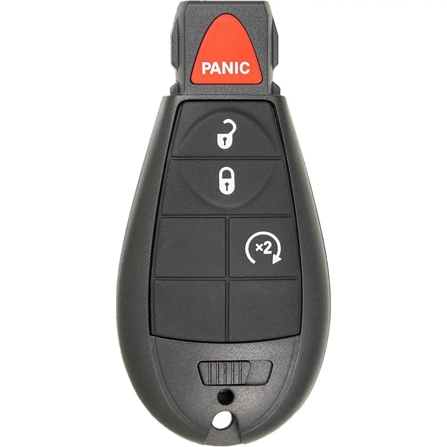 Eco-Friendly Car Key Fob Replacement Case with Uncut Blank Key for Dodge RAM 1500, 2500, 3500 (2013-2018) - No Chip, No Battery, OEM Compatible, FCC ID GQ4-53T/56046955 (1 Pc)