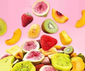 Strawberries, Figs , Mangoes , Apples, Peaches, Dragon Fruits…30 kinds of  Freeze-Dried Fruits & Veggies, Delicious, Crunch Into Nature's Best