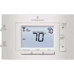 White-Rodgers 50 to 99°F, 1 Heat, 1 Cool, Digital Programmable Thermostat 20 to 30 Volts, 1.77" Inside Depth x 1.77" Inside Height x 5-1/4" Inside Width, Horizontal Mount 1F83C-11PR