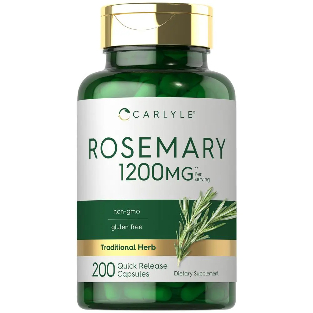Carlyle Rosemary Capsules | 1200mg | 200 Count | Non-GMO & Gluten Free Extract Carlyle Rosemary Capsules | 1200mg | 200 Count | Non-GMO & Gluten Free Extract