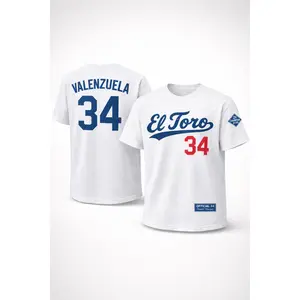 Fernando Valenzuela 2 x champion T-shirt Jersey- ADULT - ships 4/15